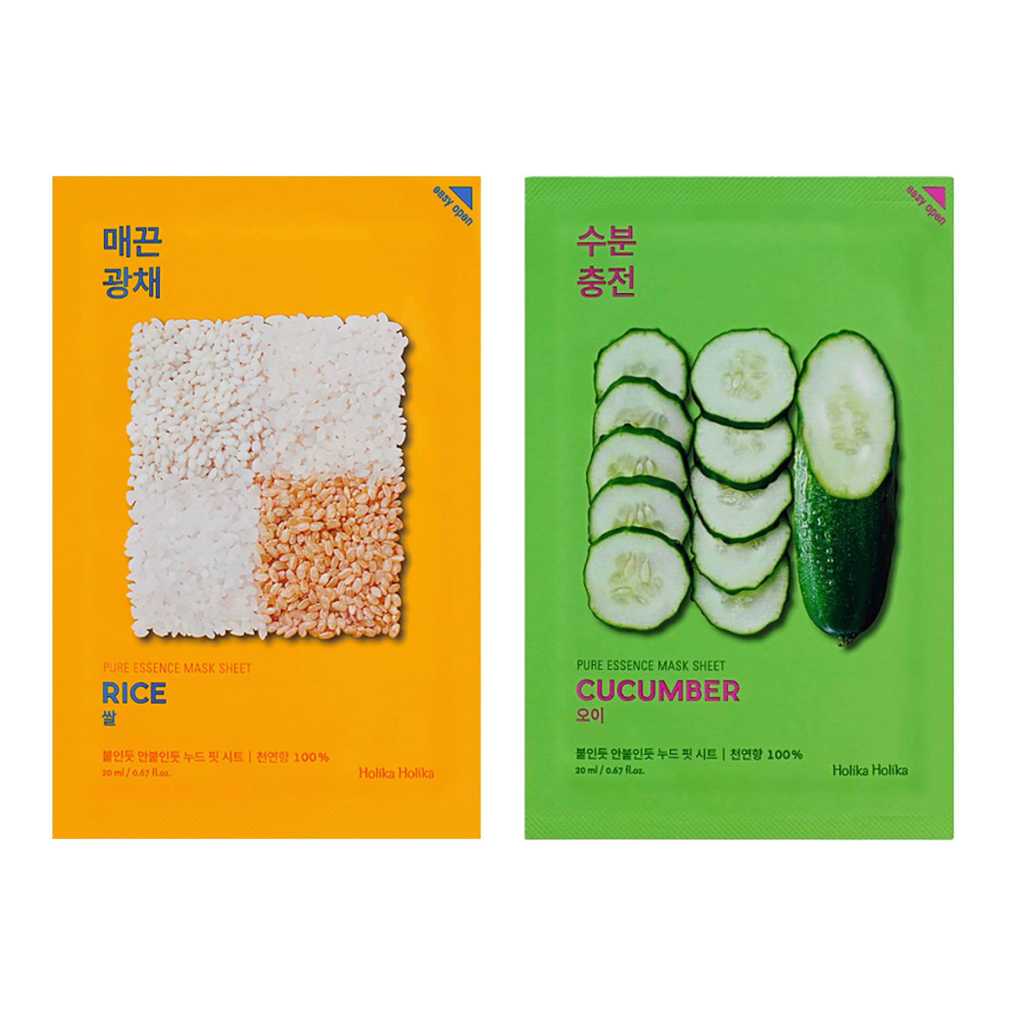 Holika Holika Pure Essence Mask Sheet 20ml Pack of 10, 100